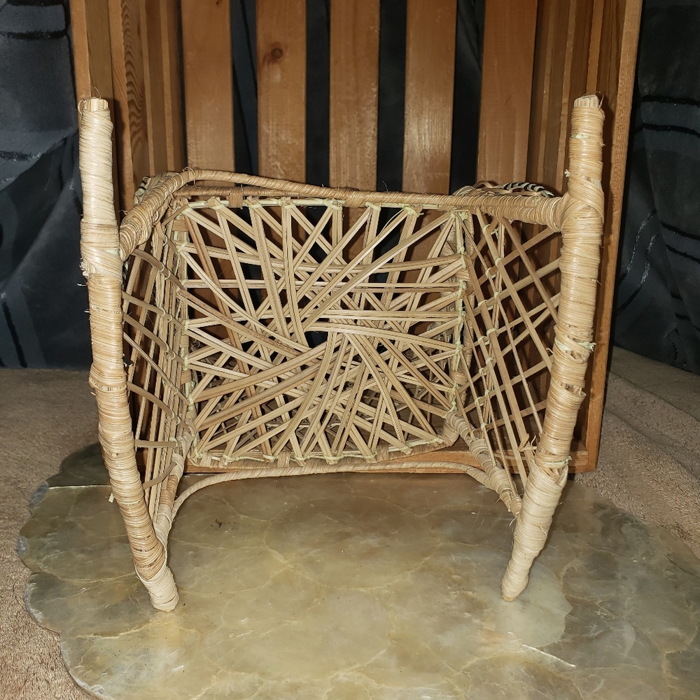 Wicker Doll Rocking Chair - Picture 6 of 7